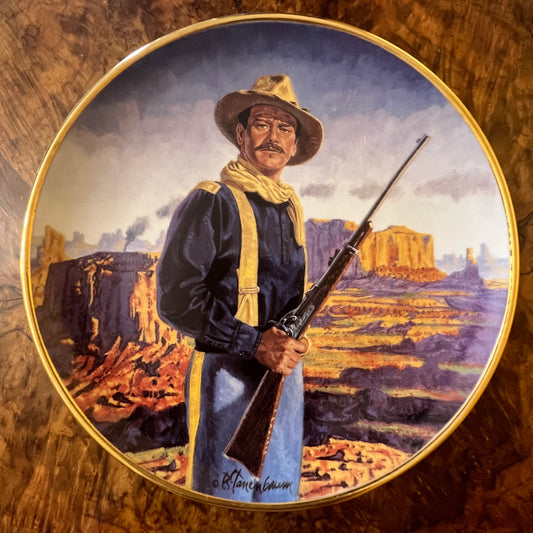 John Wayne Hero Of The West Collector Plate