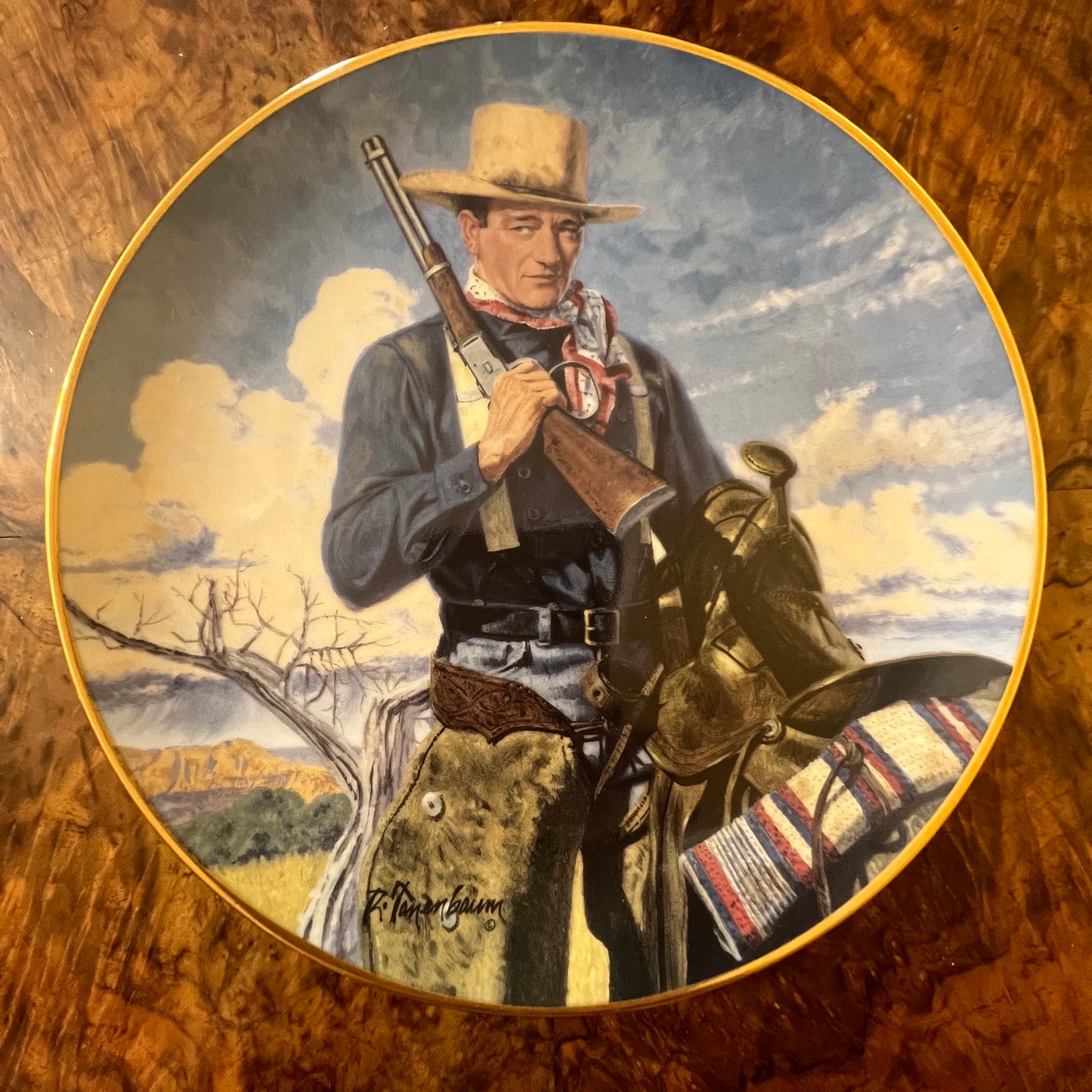 John Wayne Spirit Of The West Collector Plate