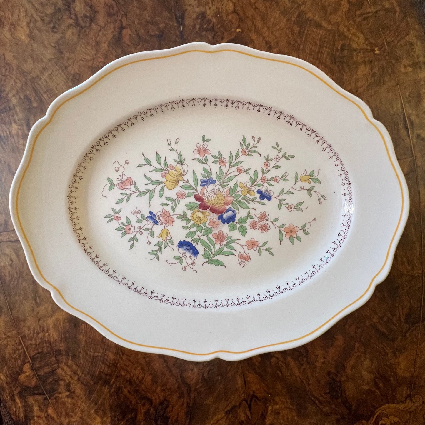 Vintage Royal Doulton Pompadour Serving Platter Tray