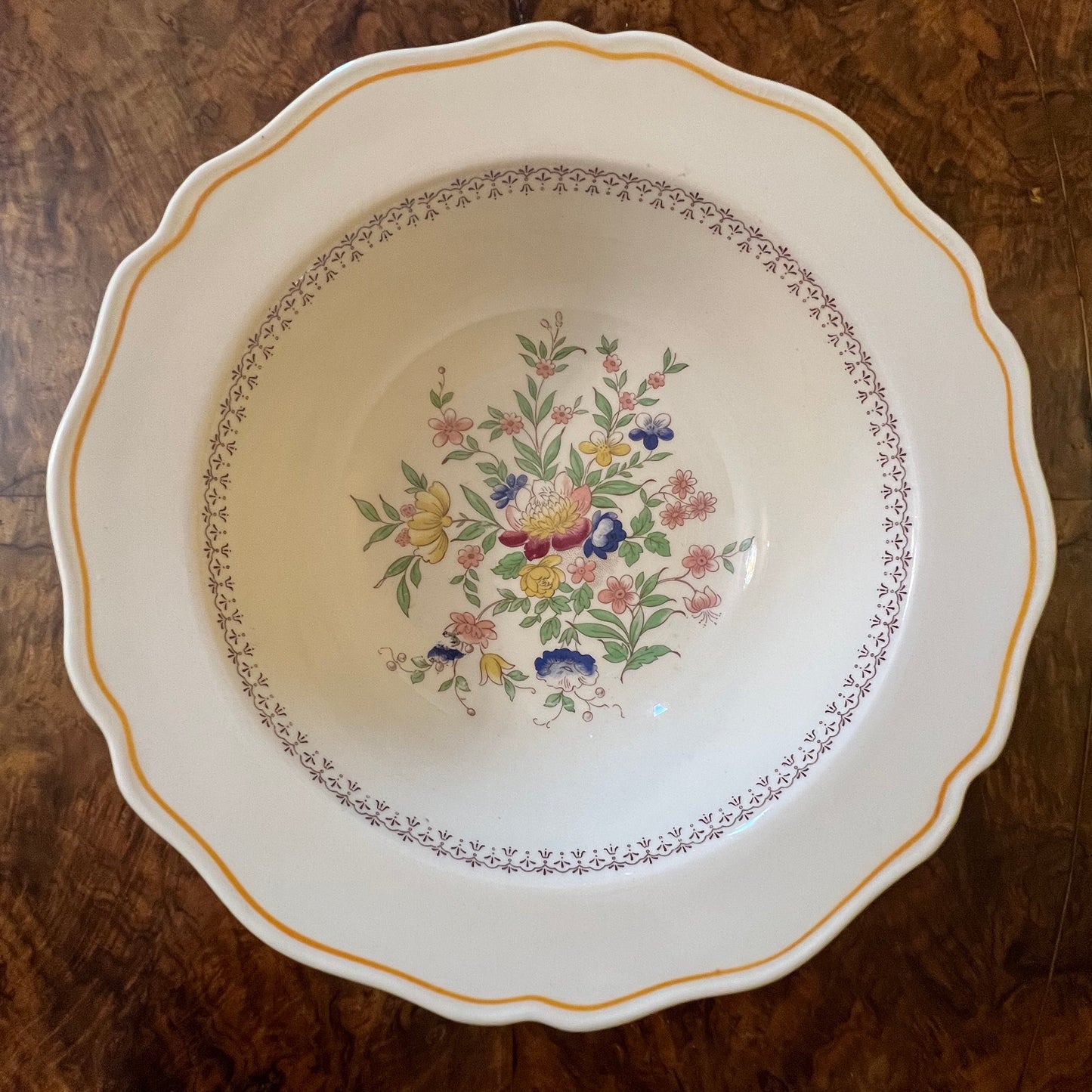 Vintage Royal Doulton Pompadour Serving Bowl