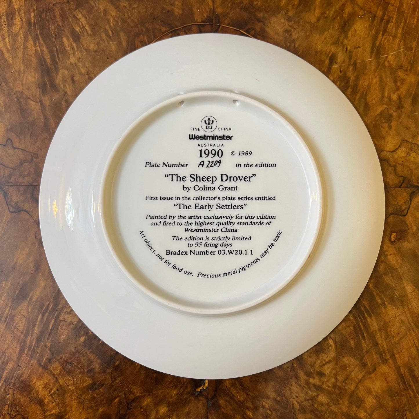 Westminster The Sheep Drover Collectors Plate