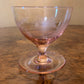 Vintage Crystal Etched Coloured Desert Bowls Set Of Six