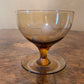 Vintage Crystal Etched Coloured Desert Bowls Set Of Six