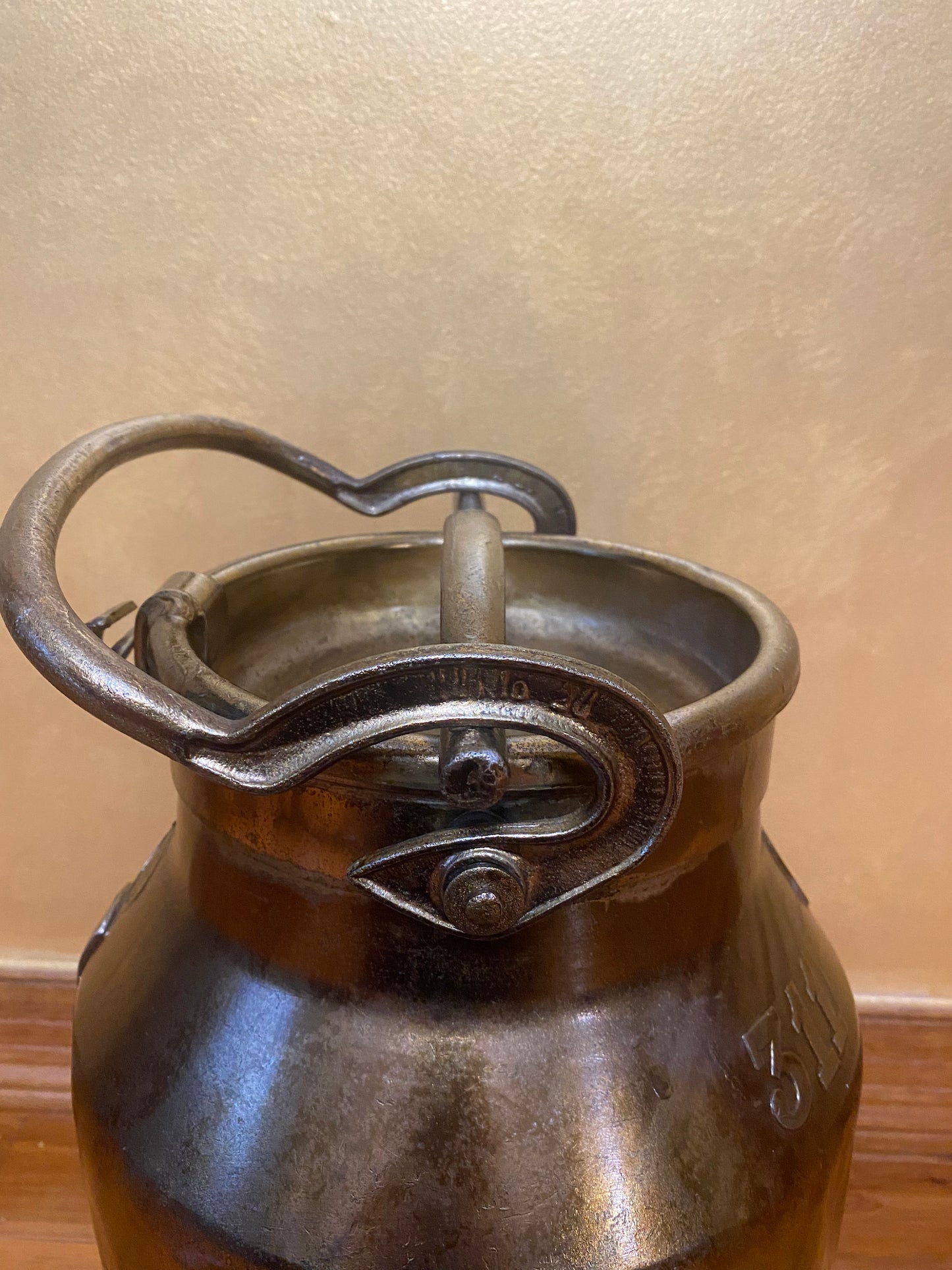 Vintage Brass Milk Churn