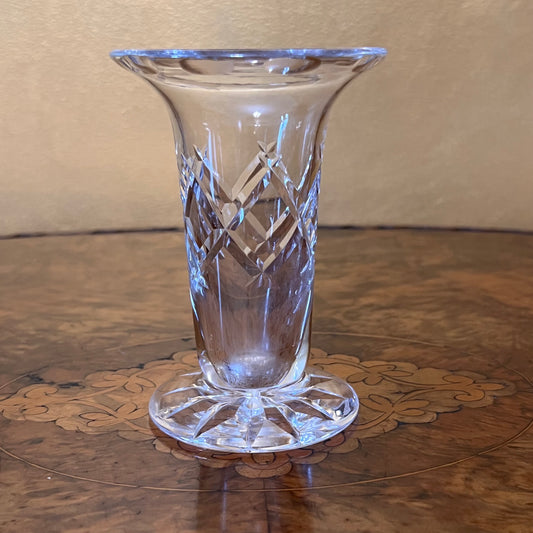 Vintage English Crystal Small Vase