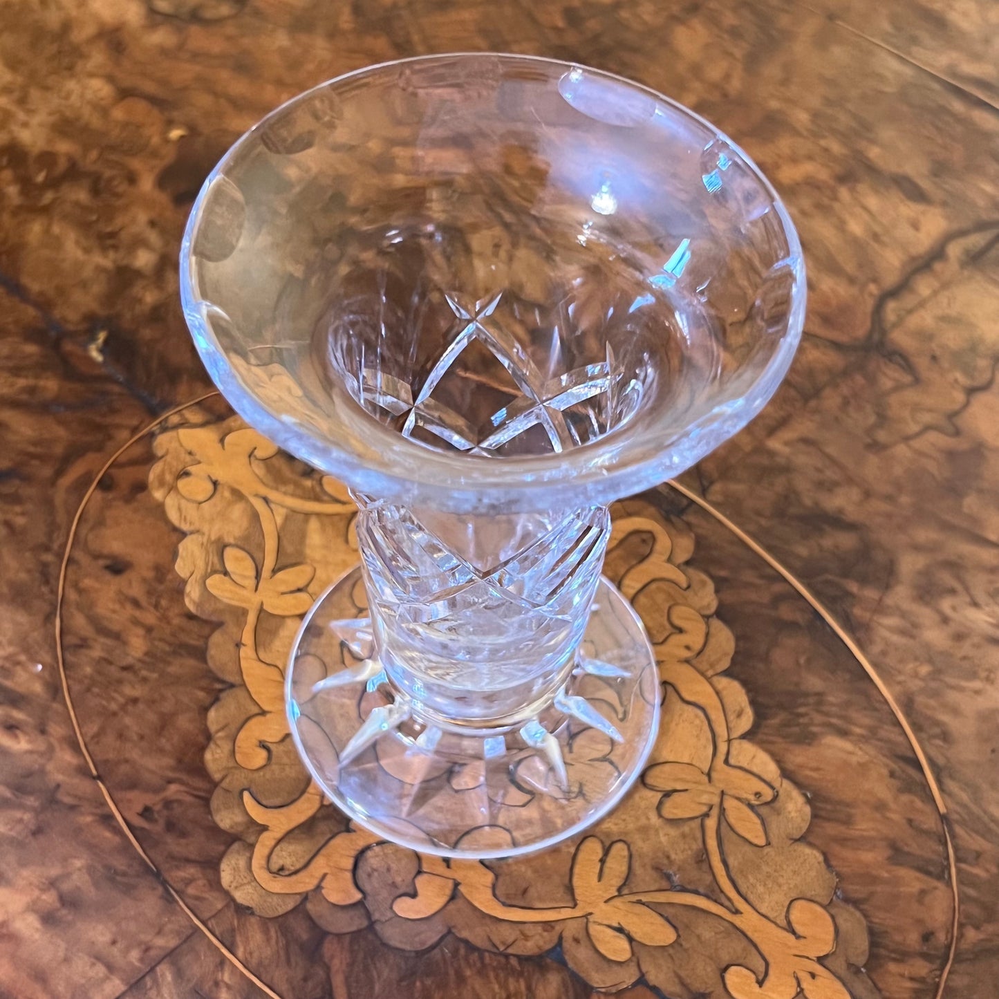 Vintage English Crystal Small Vase