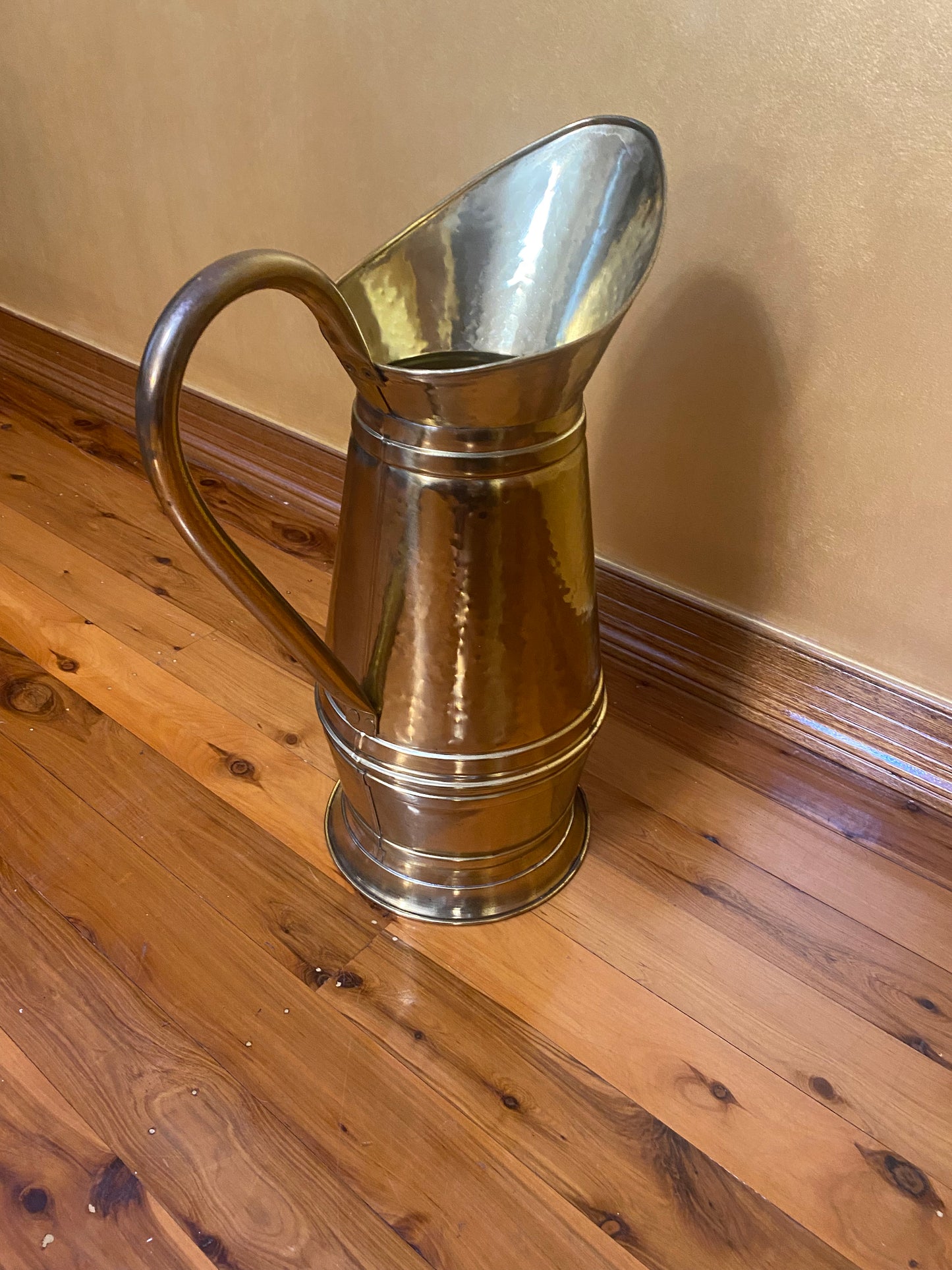 Vintage Brass Umbrella Jug Stand