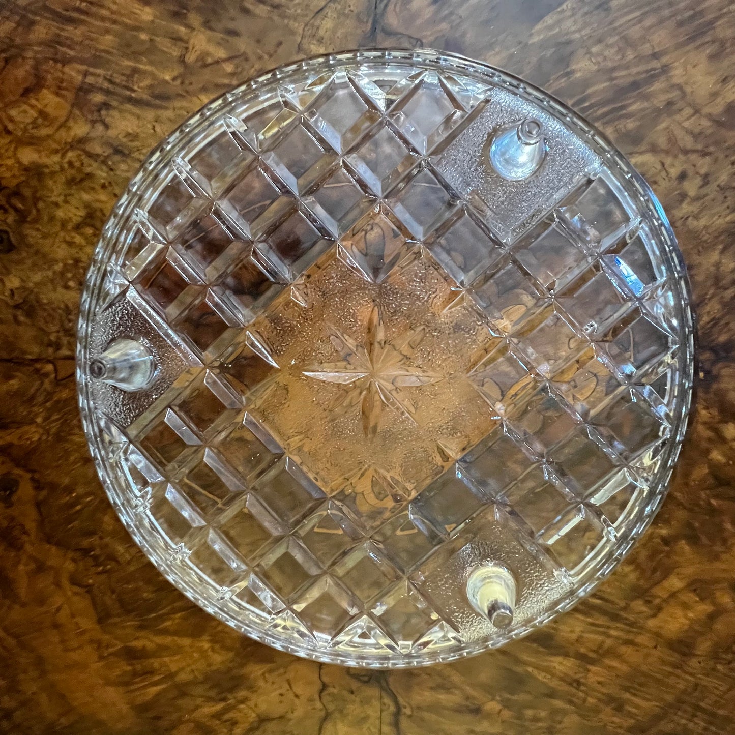 Vintage Glass Cake Plate