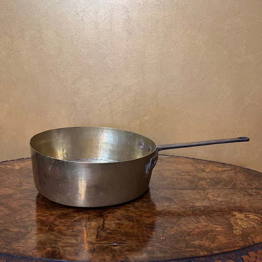 Antique Brass Large Saucepan