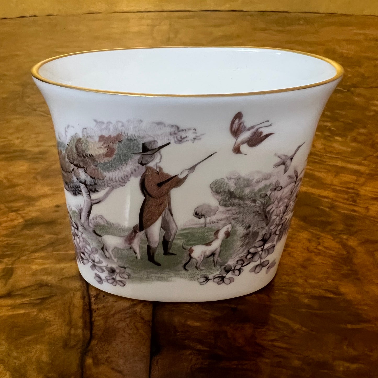 Royal Worcester Cigarette Holder Hunting Scene