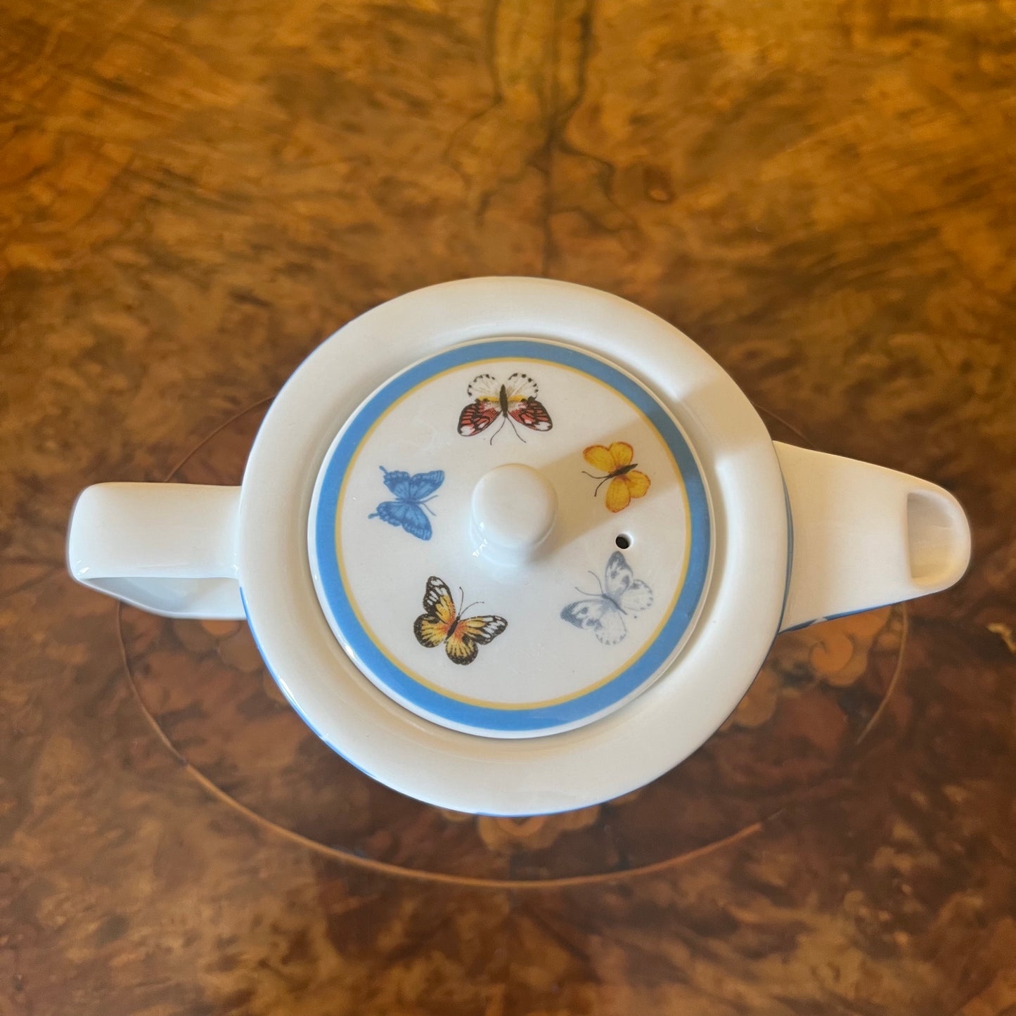 Ashdene Butterfly Porcelain Small Tea Pot