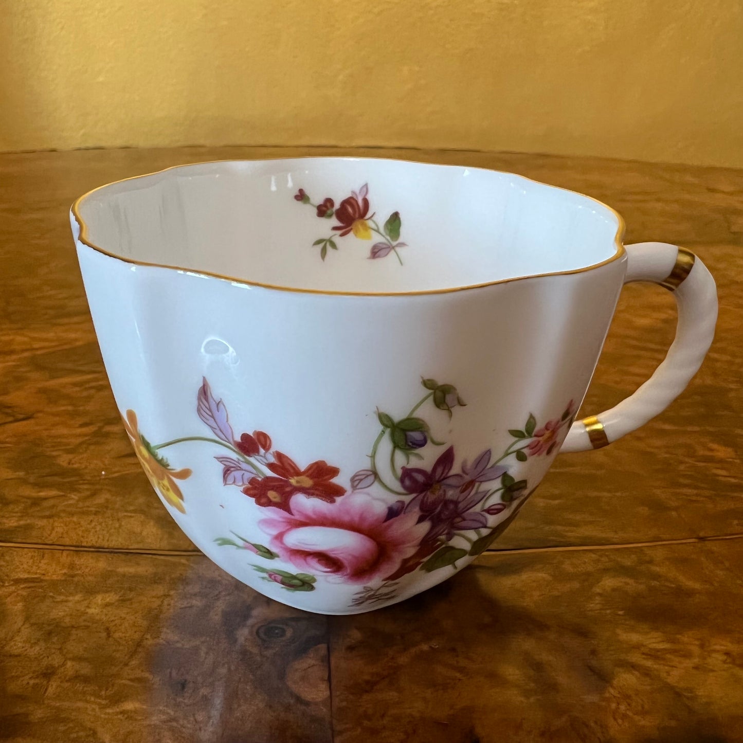 Vintage Crown Derby Derby Posies Tea Cup Trio Set