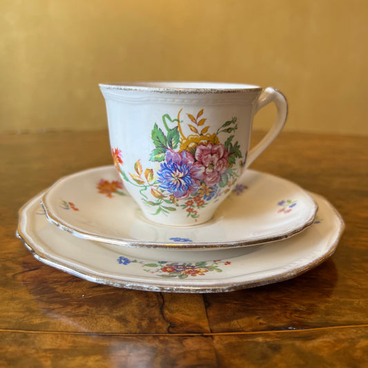 Vintage Alfred Meakin Brighton Tea Cup Trio Set