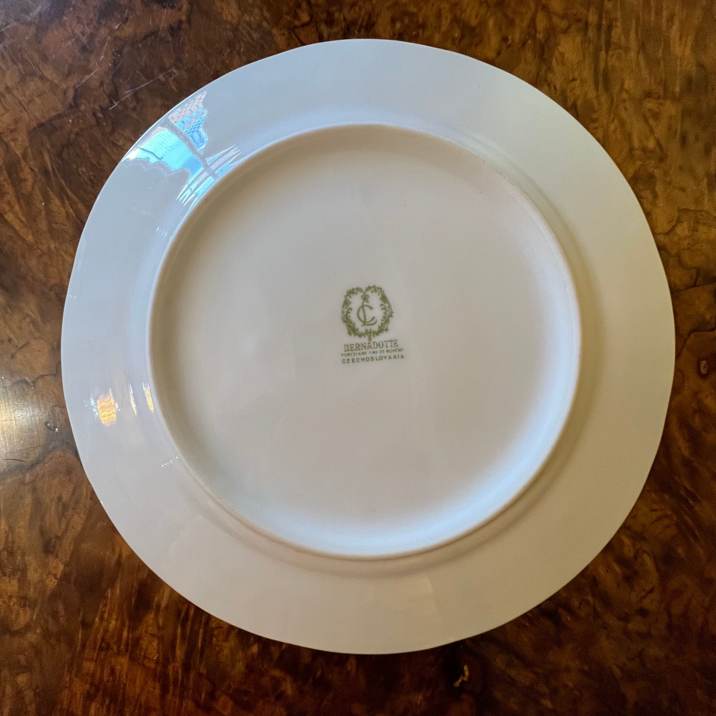 Vintage LC Bernadotte Floral Gold Trim Entree Plate Replacement