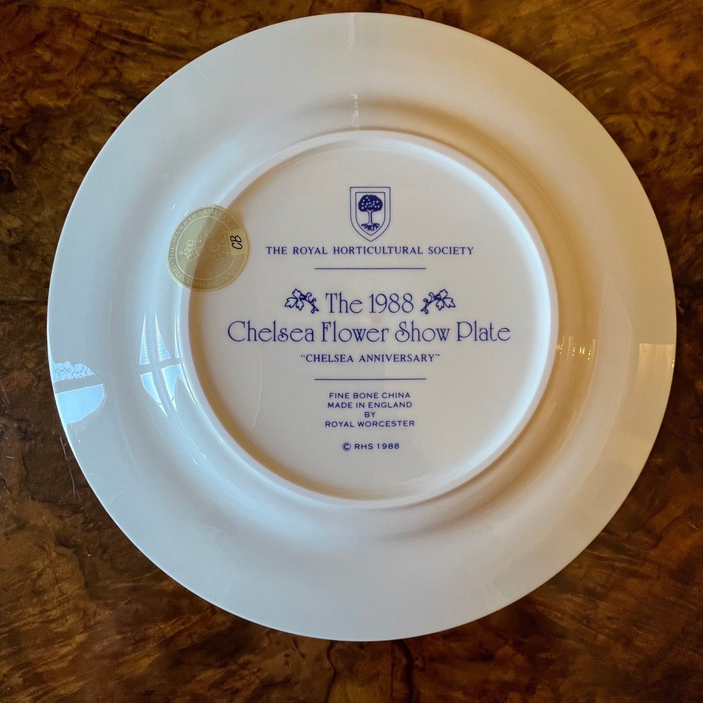 Royal Horticultural Society Chelsea Flower Show Plate