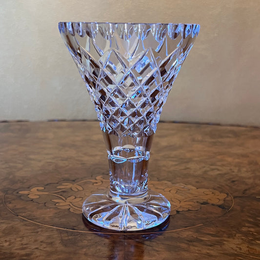 Vintage Crystal Cut Small Vase