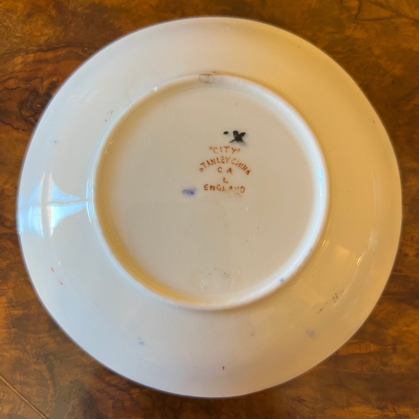 Antique Stanley China City Tea Cup & Saucer Set Of Six