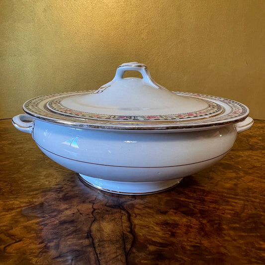 Vintage Bridgwood England Serving Bowl With Lid