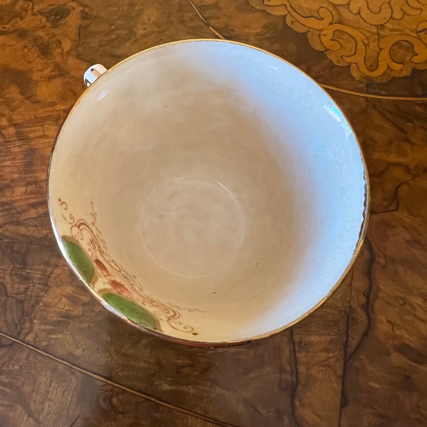 Vintage Tea Cup Trio Set With Cake Plate