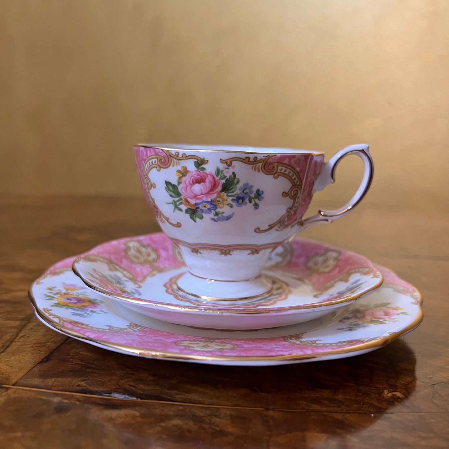 Royal Albert Lady Carlyle Coffee Cup Trio Set