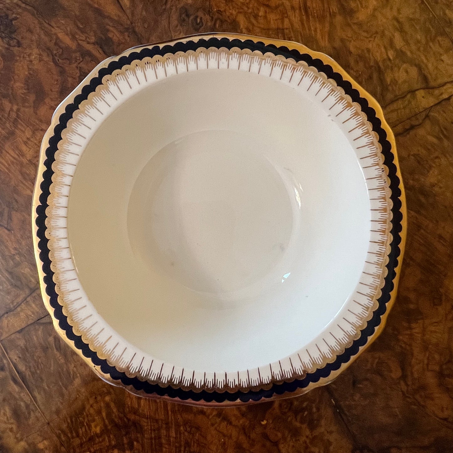 Vintage Alfred Meakin Blue De Roi Serving Bowl