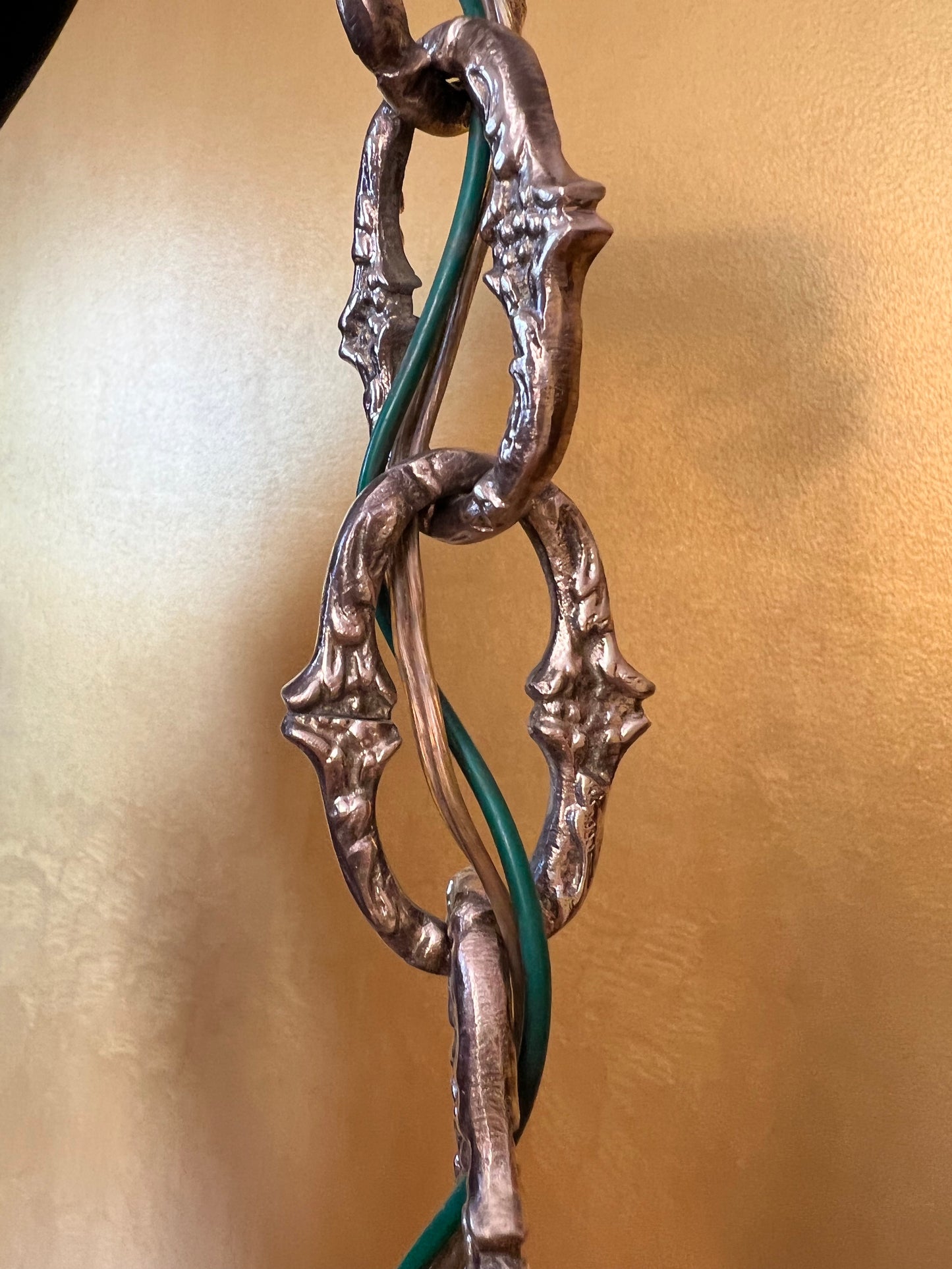 Antique Brass Eight Arm Chandelier