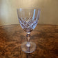Vintage Crystal Cut Wine Glasses Set Of Three