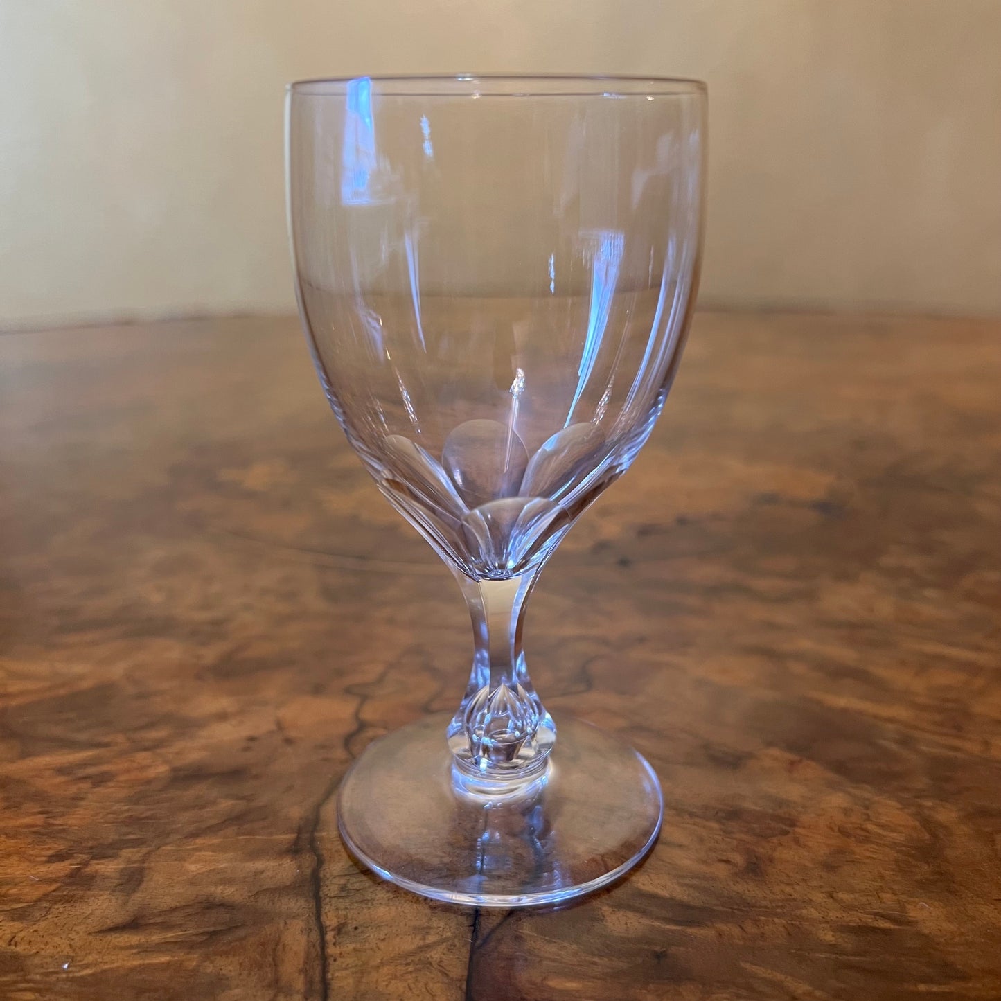 Vintage Crystal Port Glasses Set Of Seven