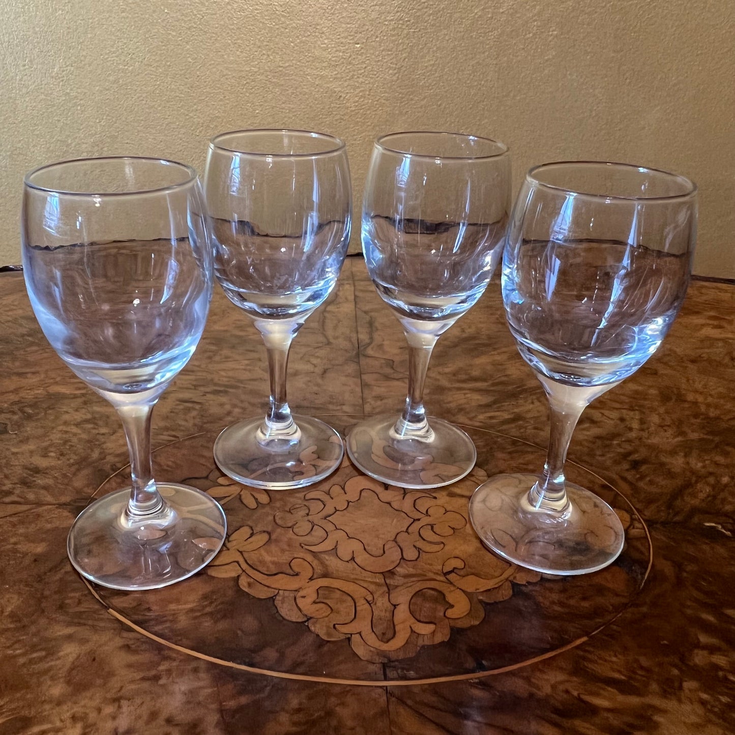 Vintage Glass Port Glasses Set Of Four