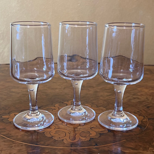 Glass Flute Port Sherry Glasses Set Of Three