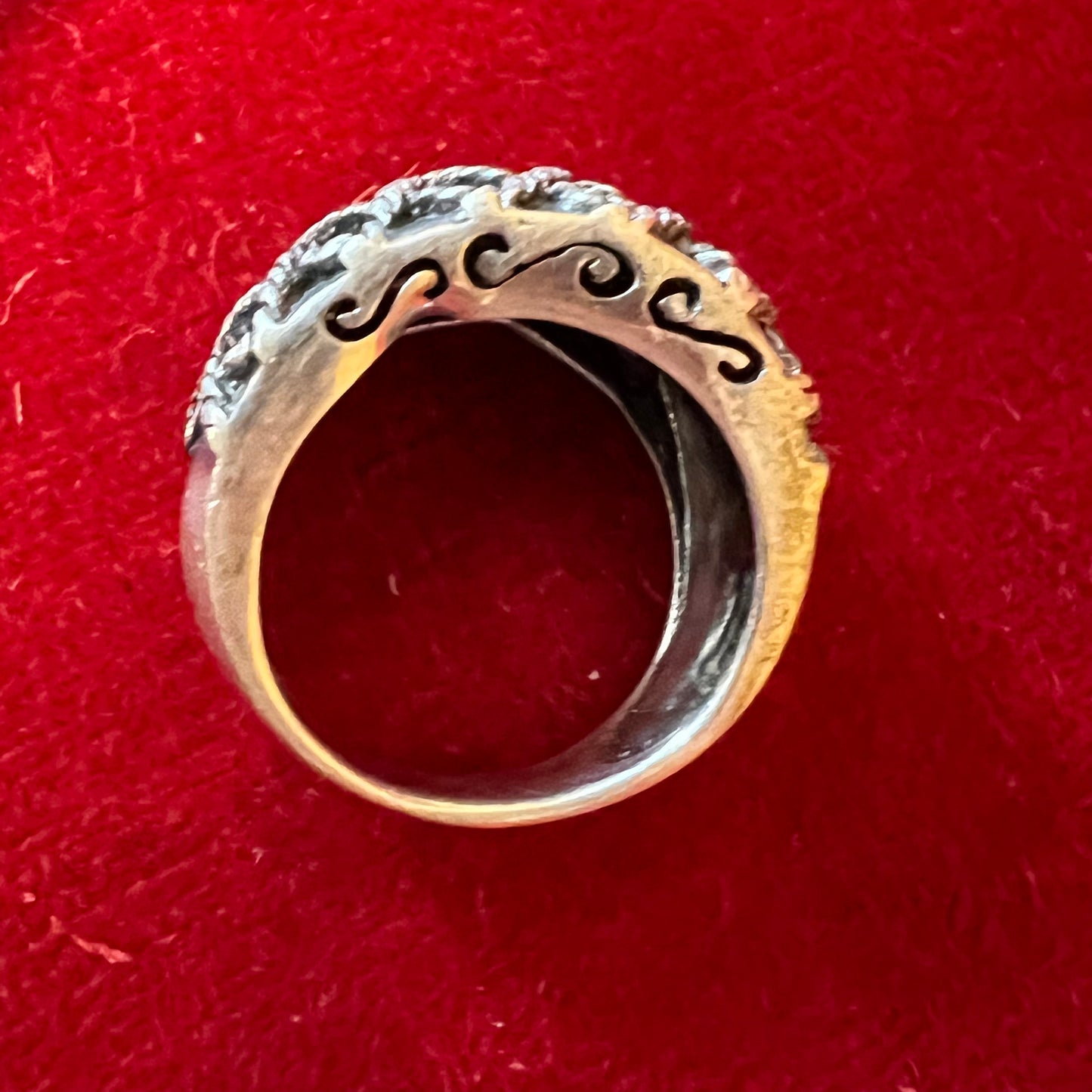 Vintager Sterling Silver Rope Detail Ring