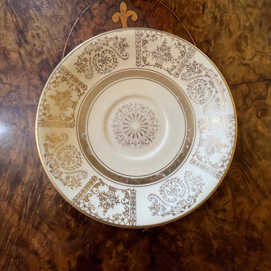 Antique Johnson Bros Victorian Gold Saucer Replacement