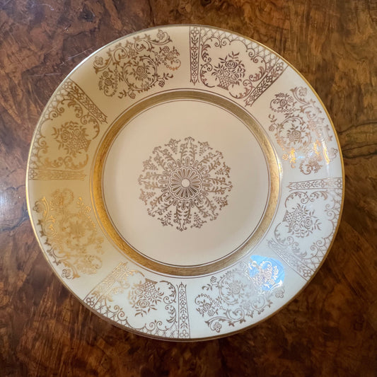 Antique Johnson Bros Victorian Gold Bowl