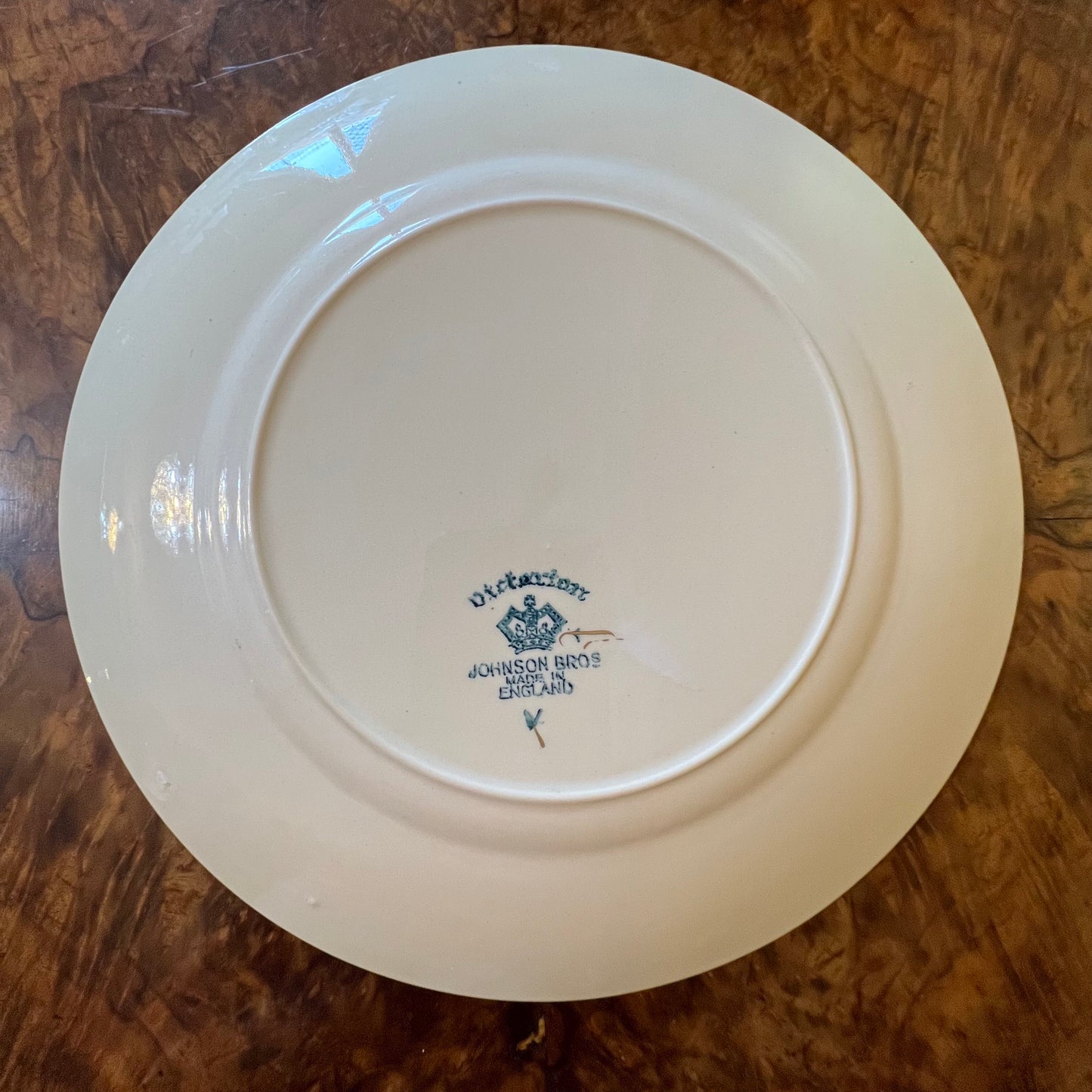 Antique Johnson Bros Victorian Gold Entree Plate Replacement