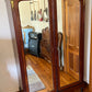 Antique French Walnut Two Mirror Draw Wardrobe Armoire