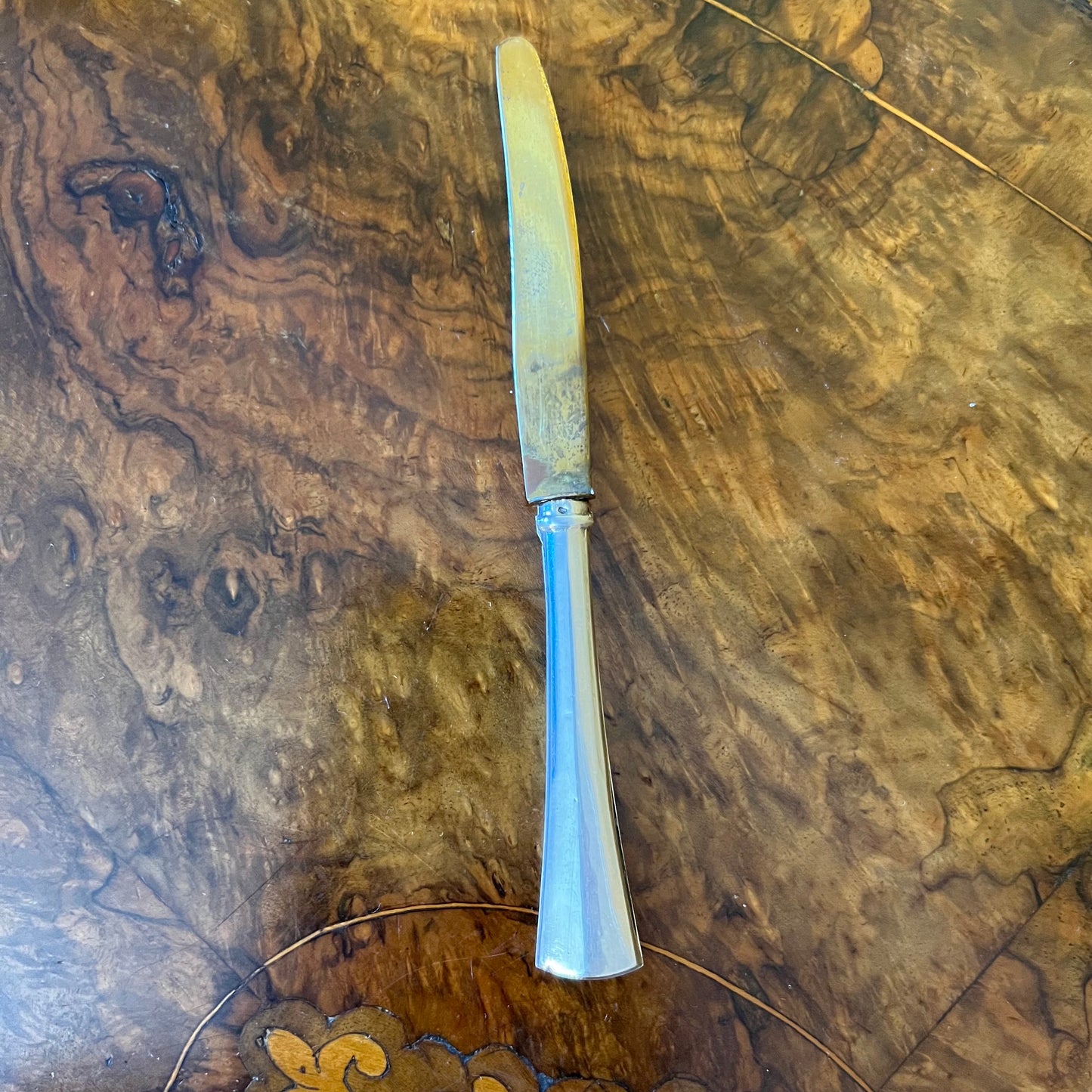 Antique Austrian Desert Knives & Forks Set 800 Silver Handles