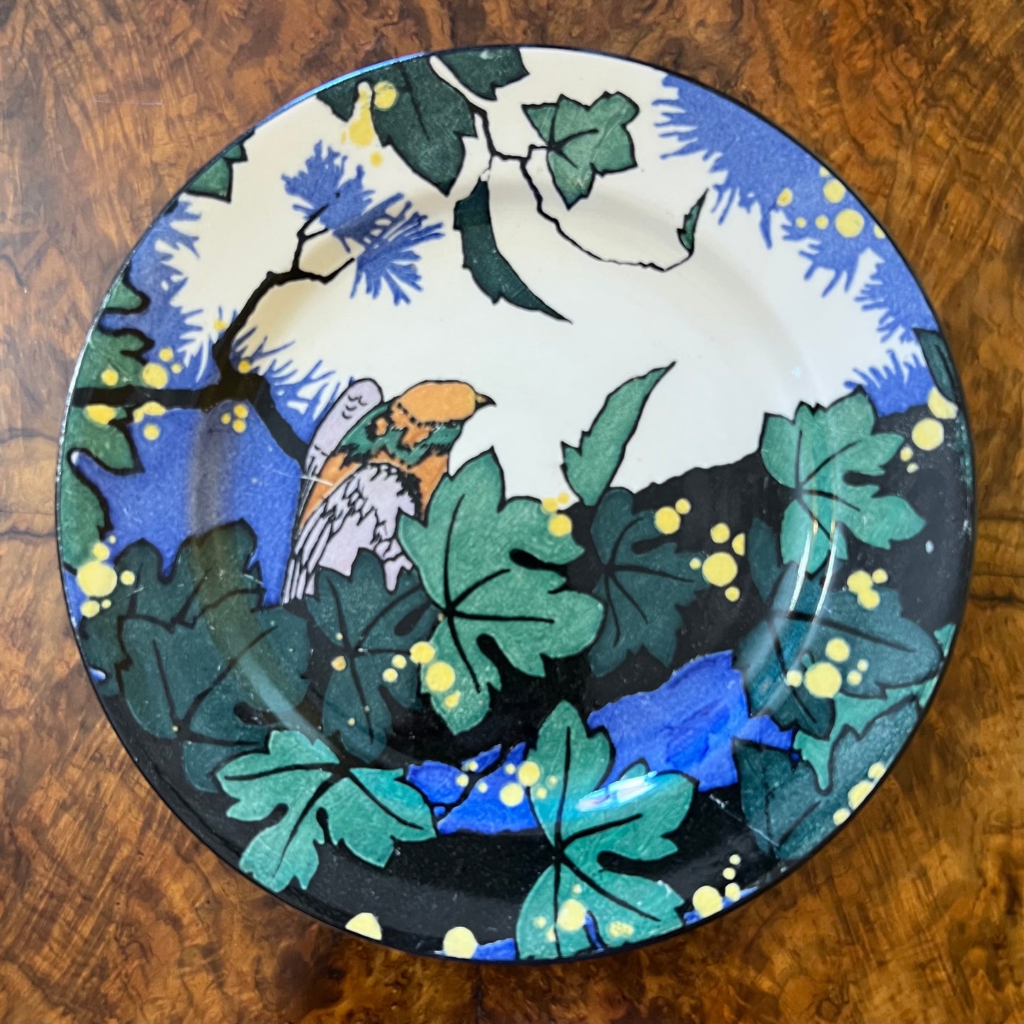 Vintage Royal Doulton Bird In Foliage Plate