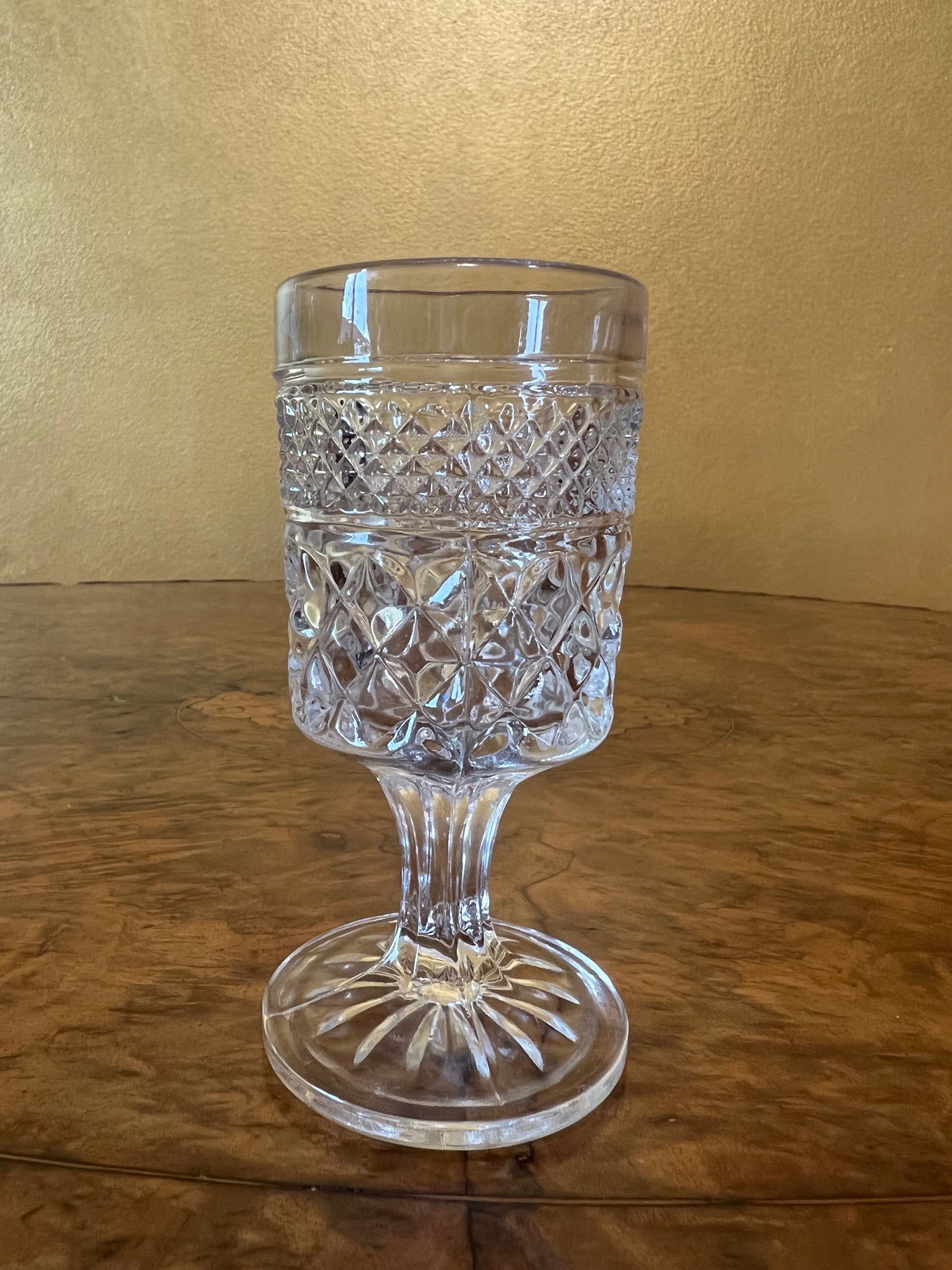 Vintage Glass Decanter & Brandy Glasses