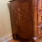 Antique French Louis XVth Three Drawer with Floral Marquetry Detail with Marble Top