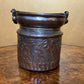 Antique Metal Bucket with Detail Print