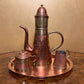 Vintage Four Piece Vebelux Copper & Hammered Brass Coffee Set