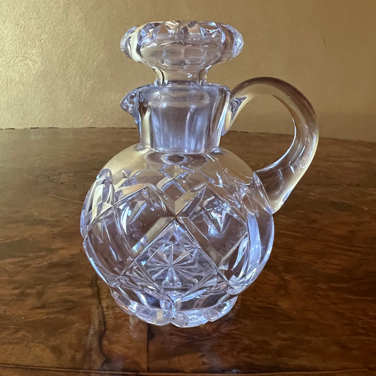 Vintage Glass Oil Or Vinegar Decanter