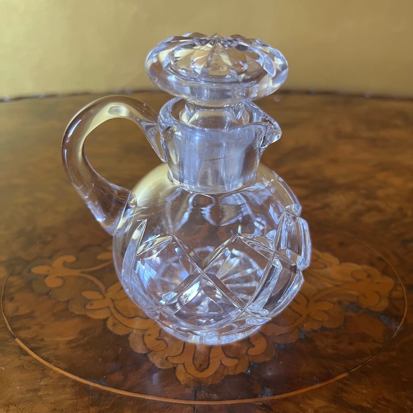 Vintage Glass Oil Or Vinegar Decanter