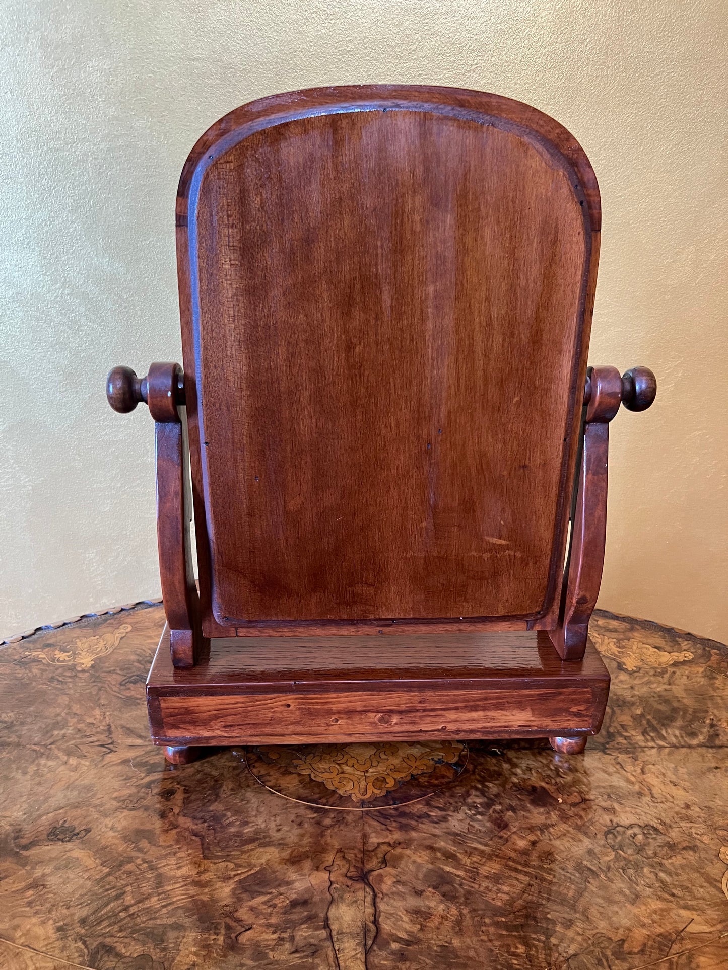Victorian Maghogany Small Toilet Mirror with Draw