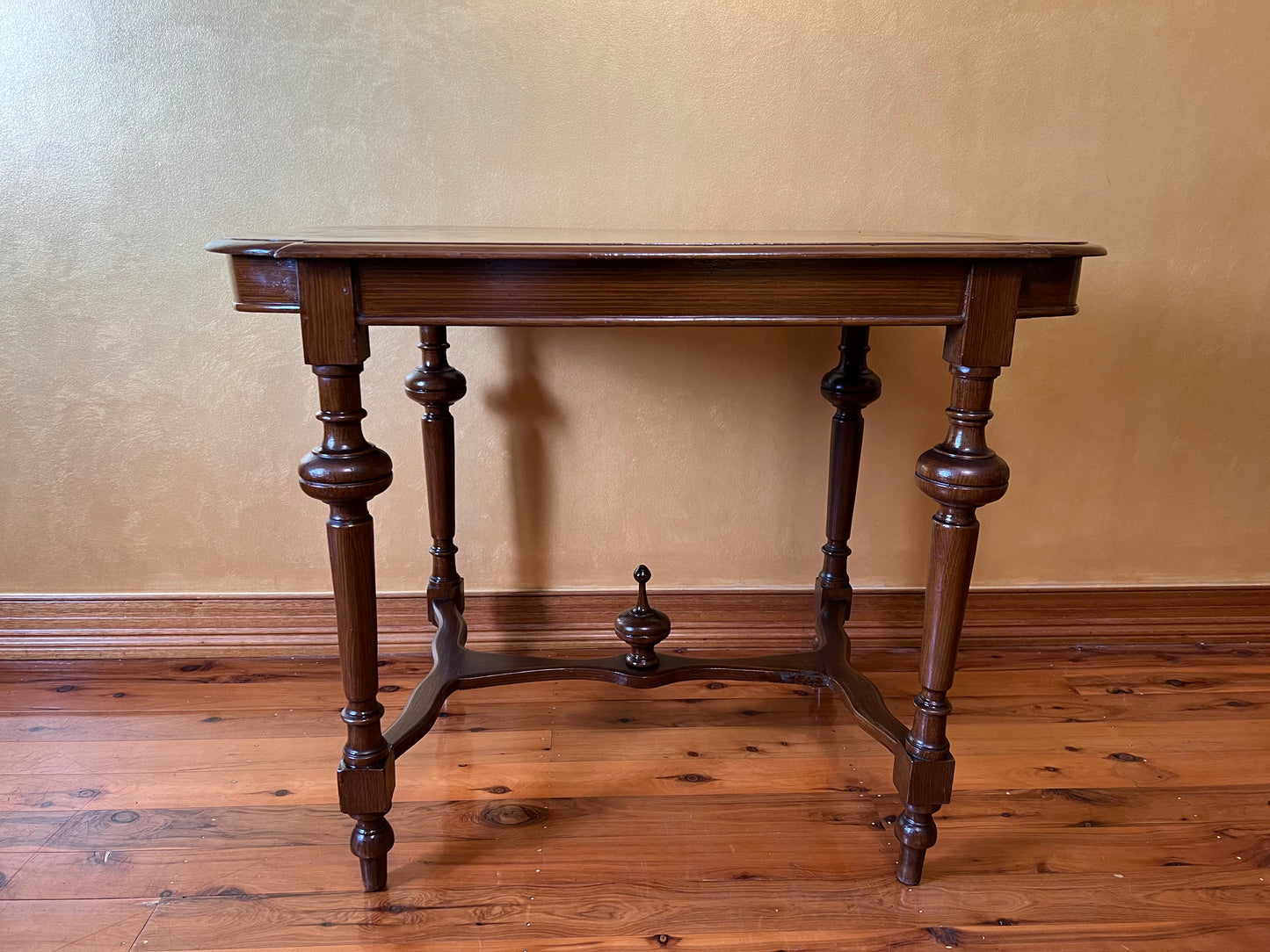 Antique French Oak Parquetry Detail Table