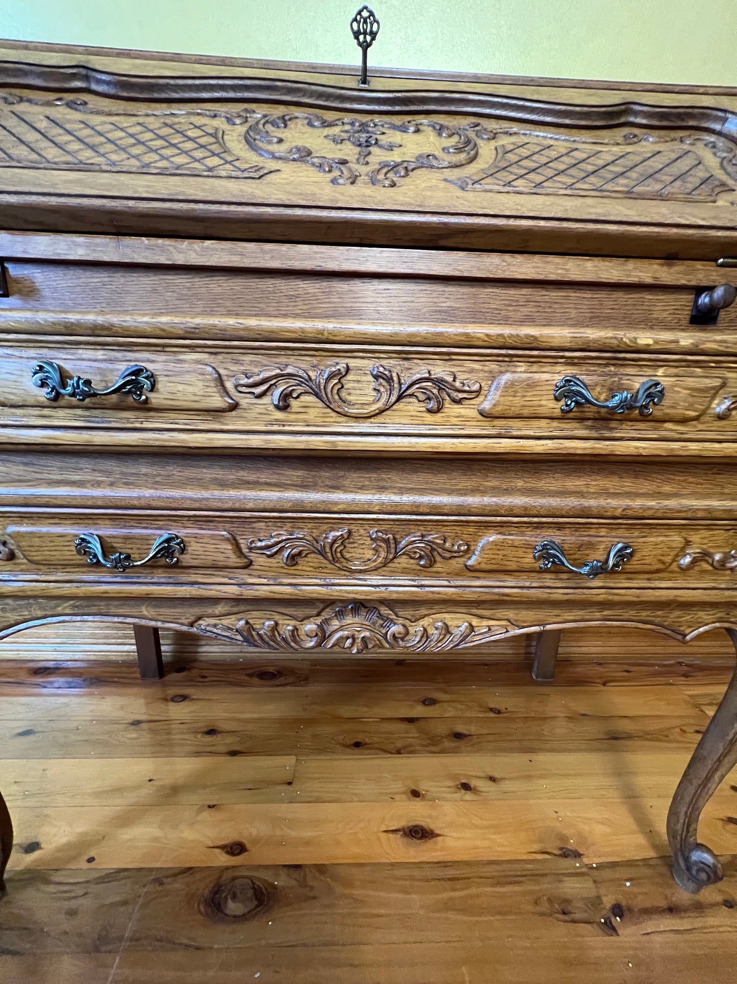 Antique French Bureau with Drawers (Refurbished)