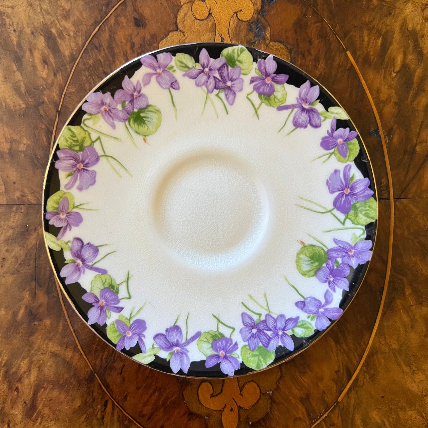 Vintage Royal Doulton Violets Coffee Saucer