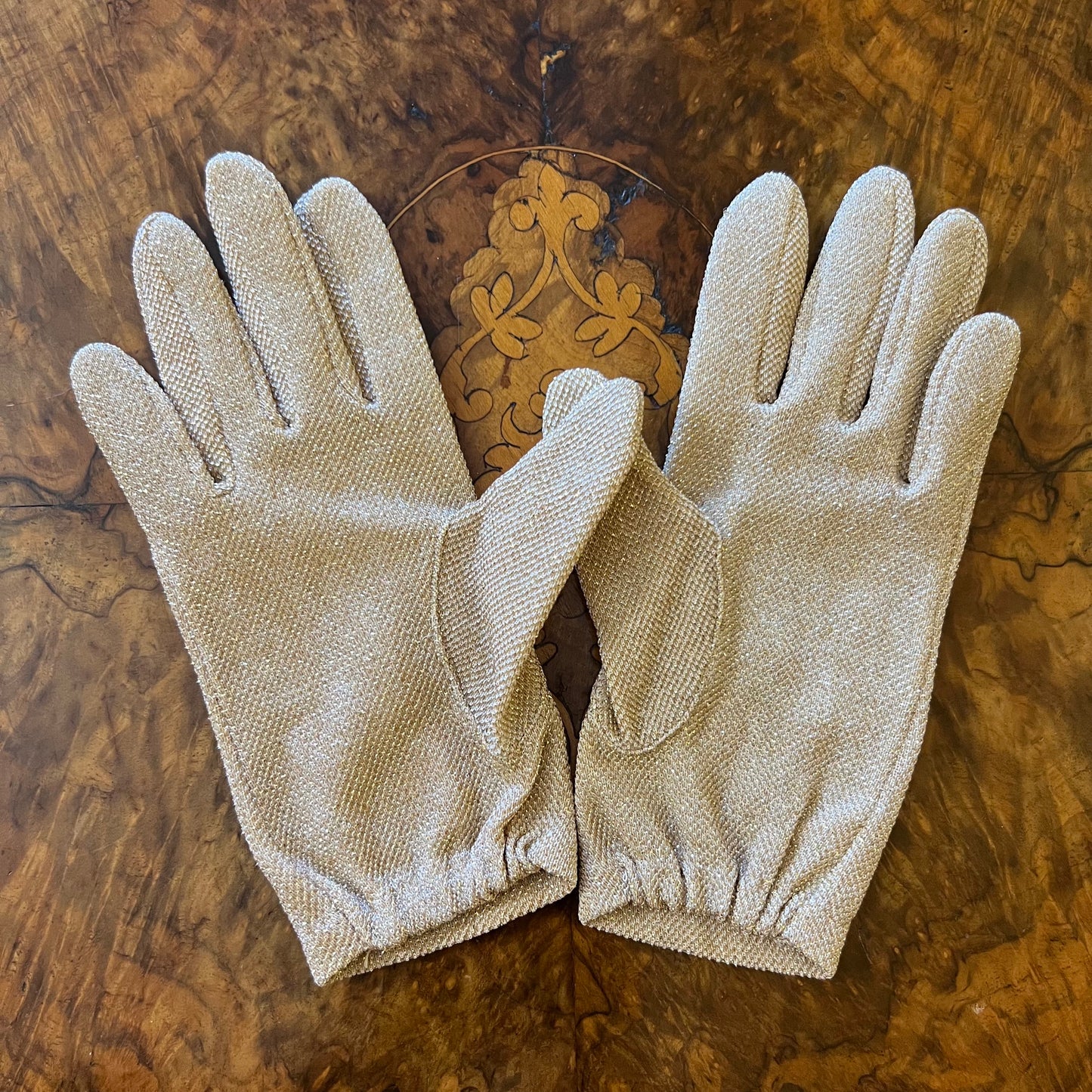 Vintage Mambo Lurex Gold Ladies Gloves