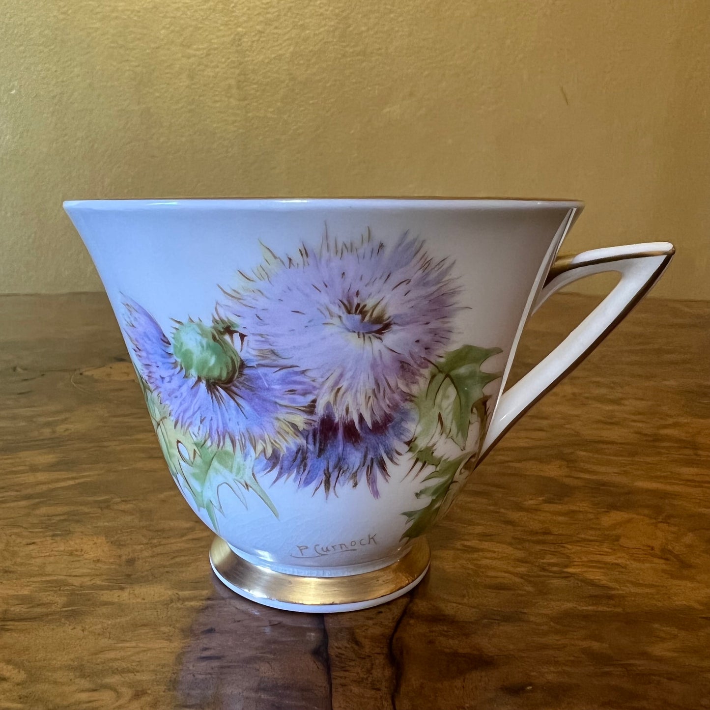 Vintage Royal Doulton Glamis Thistle Tea Cup Trio Set