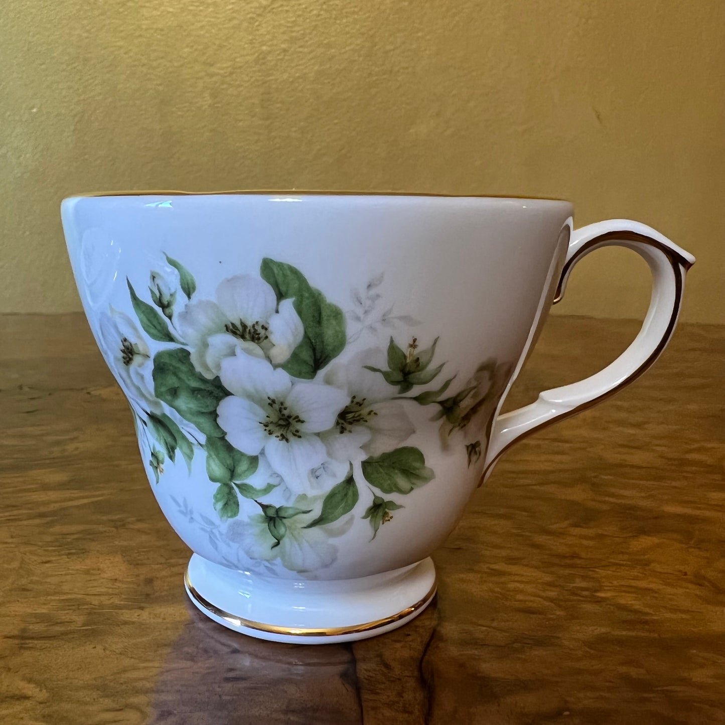 Duchess White Floral Tea Cup Trio Set